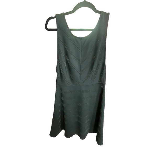 Free People Black Velvet Striped Skater Dress - Picture 6 of 10